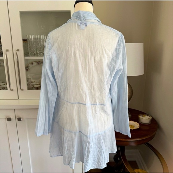 April Cornell Everlasting Sheer Cover-Up - Pastel Blue, XXS-M, Relaxed Fit - Picture 3 of 9